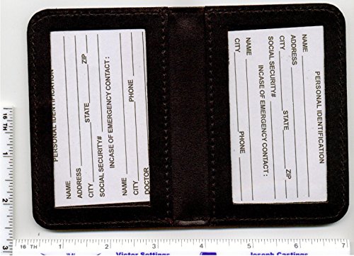 DOUBLE ID LEATHER WALLET