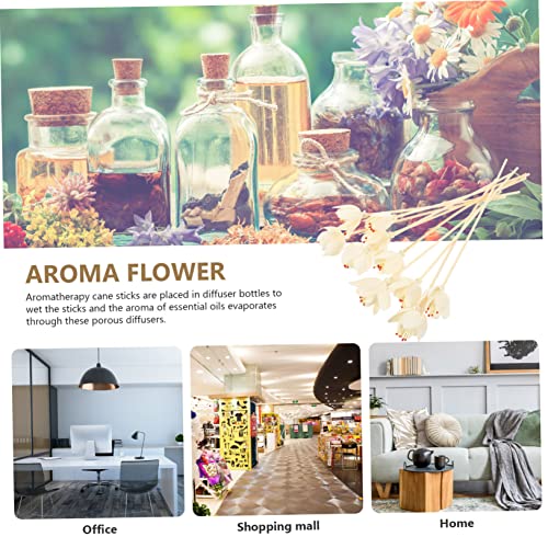 VICASKY 10 piezas varas aroma difusor con flor artificial miniatura 6