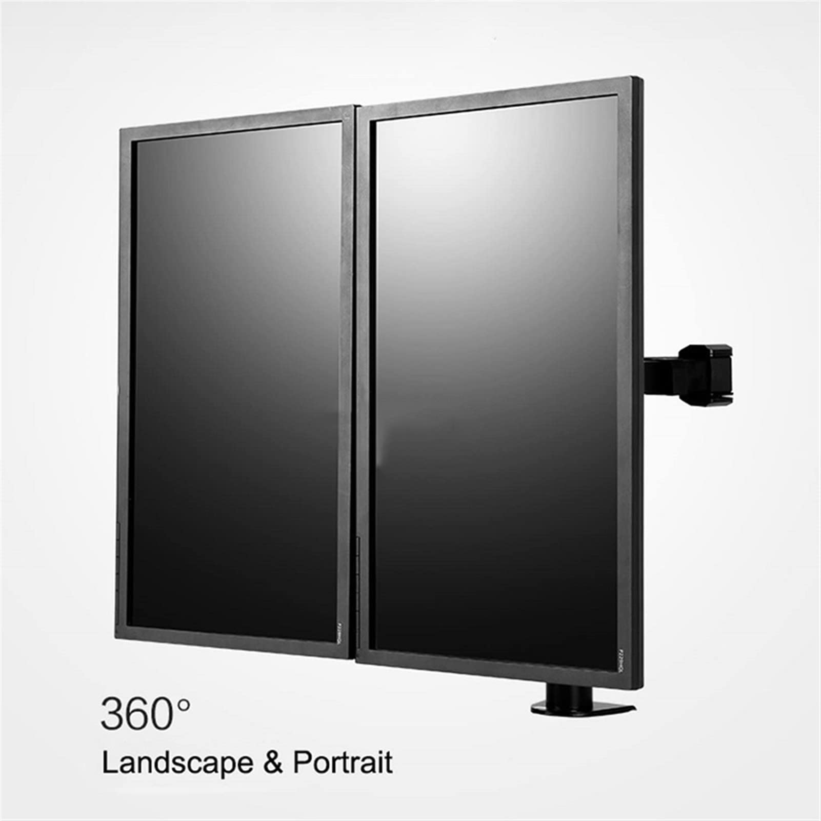 Braccio per Doppio Monitor da 10-32", autoportante, Robusto, Completamente Regolabile, Supporta Fino a 10 kg per Braccio con VESA 75x75mm.,