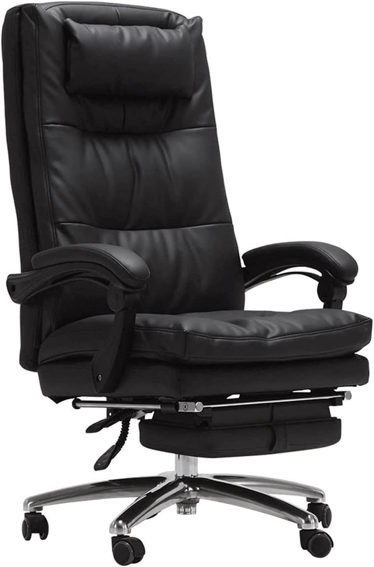 Executive Office Chairs Boss Chair with Footrest Ergonomic Computer Gaming Chair Reclining Leather Chair
