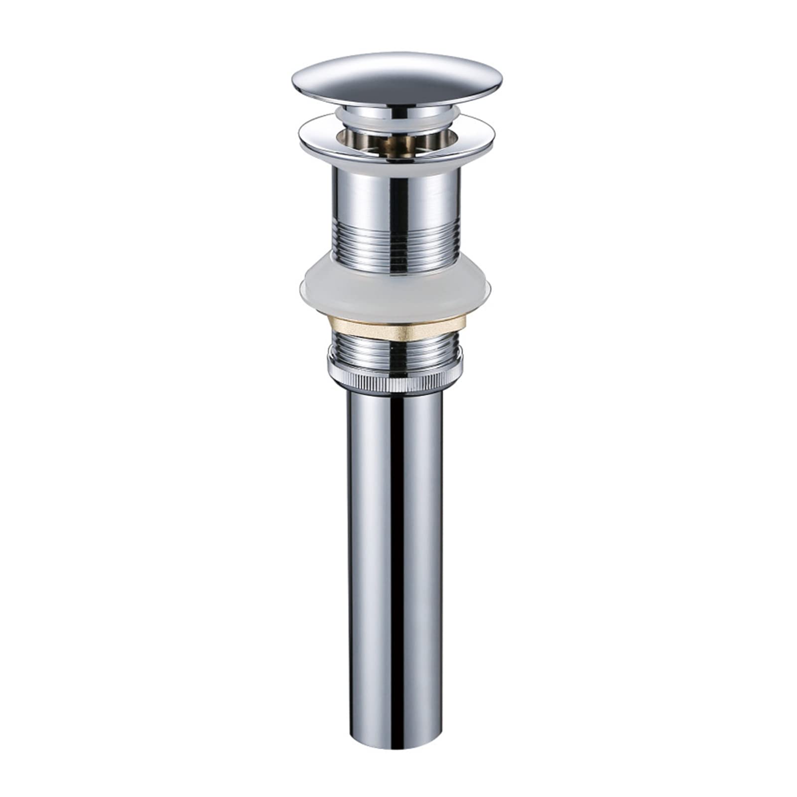 Valvula Desague Lavabo,Latón,Tapon Lavabo Universal G1 1/4,Valvula Click Clack Lavabo,Desague Lavabo,Valvula Lavabo Click Clack,Valvula Lavabo Con Rebosadero,Cromo B