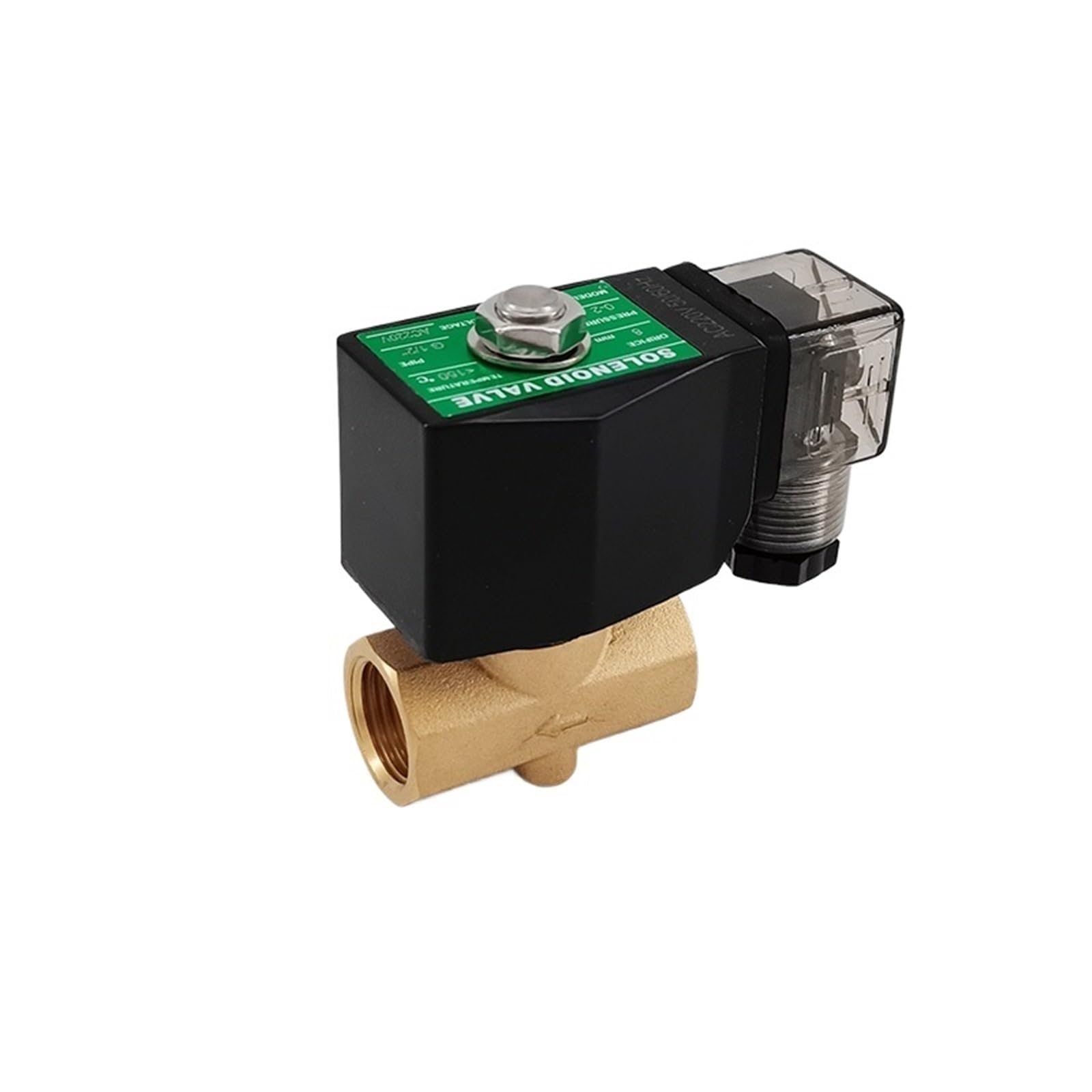Moevgridr 3/8 2 Way Direct Acting Brass Solenoid Valve G1/2" " Orifice 5Mm(",Ac 110V)