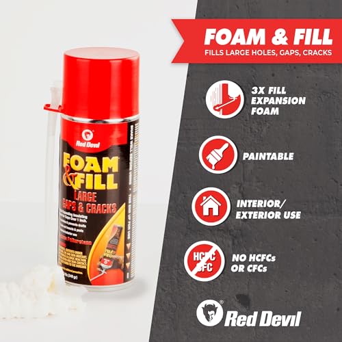 AC 6.66 12-Oz Red Devil 0909 Spray Foam (Off White) at + 37% Off - image 2