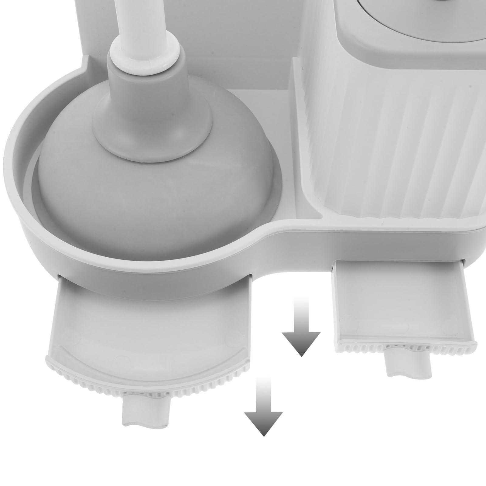 Abaodam Juego de Escobilla de Inodoro y Desatascador para Inodoro, Plástico, Limpieza Diaria, Diseño de Pared, para Baño y Casa Nueva