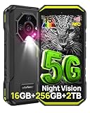 Ulefone Armor X32 Pro T�l�phone Portable Incassable 5G, 16Go+256Go/SD-2TB Android 15 5500mAh Smartphone Cam�ra 64MP+16MP+25MP, Flashlight/3-Slots/5,65