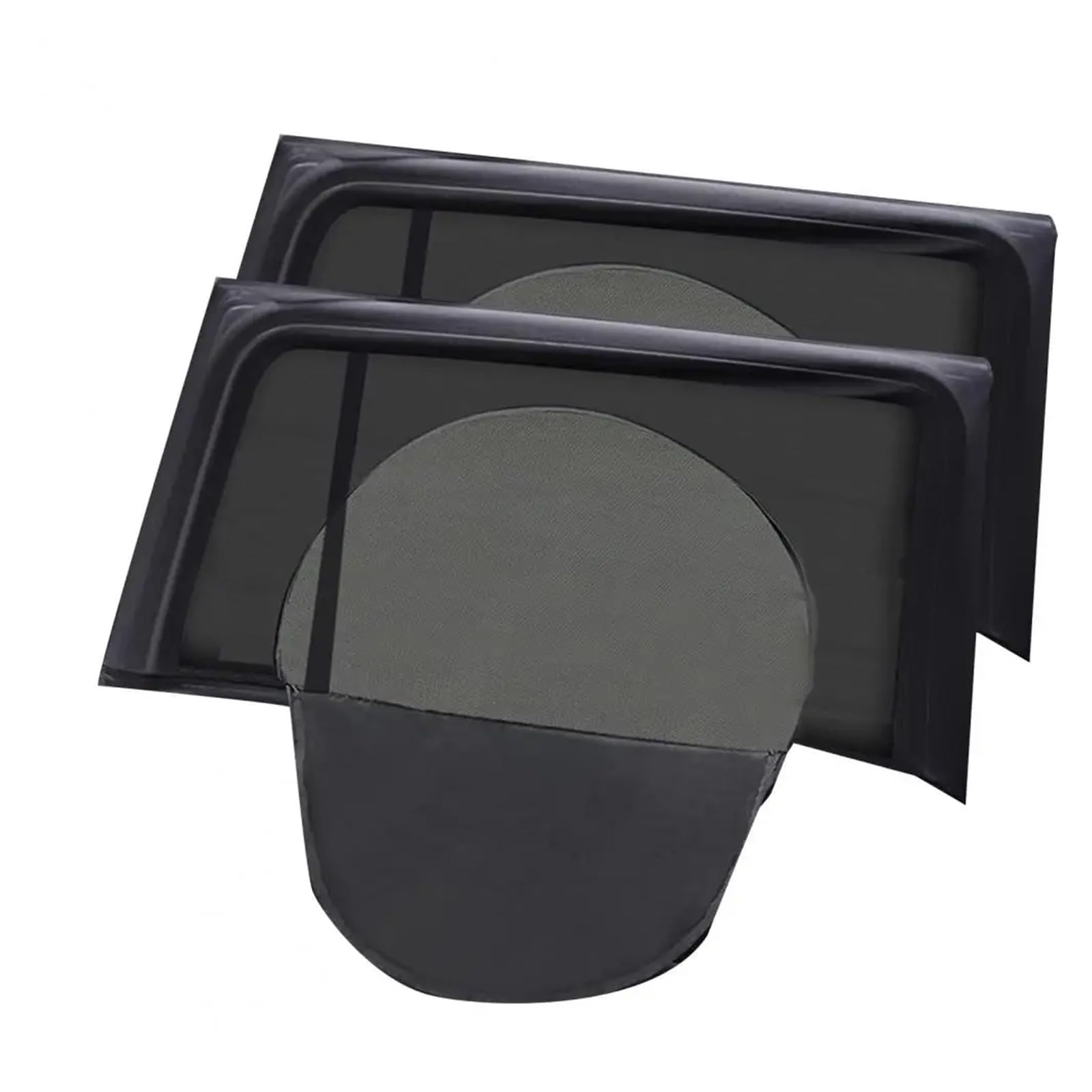 Rideau Voiture 1 Paire de Pare-Soleil Voiture ultimes, Couverture intégrale des vitres, Conception multifonctionnelle avec Fermeture éclair, latéral