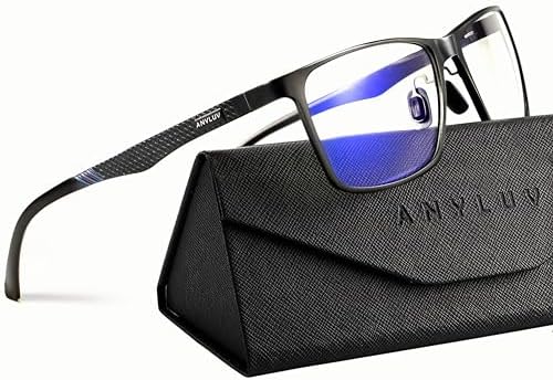 ANYLUV Blue Light Glasses Men, Relieve Eyestrain and Eye Protecti...