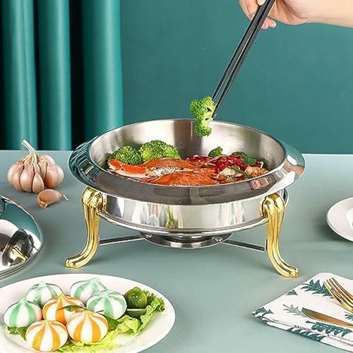 Buffet avec four et couvercle d'alcool en acier inoxydable - 4