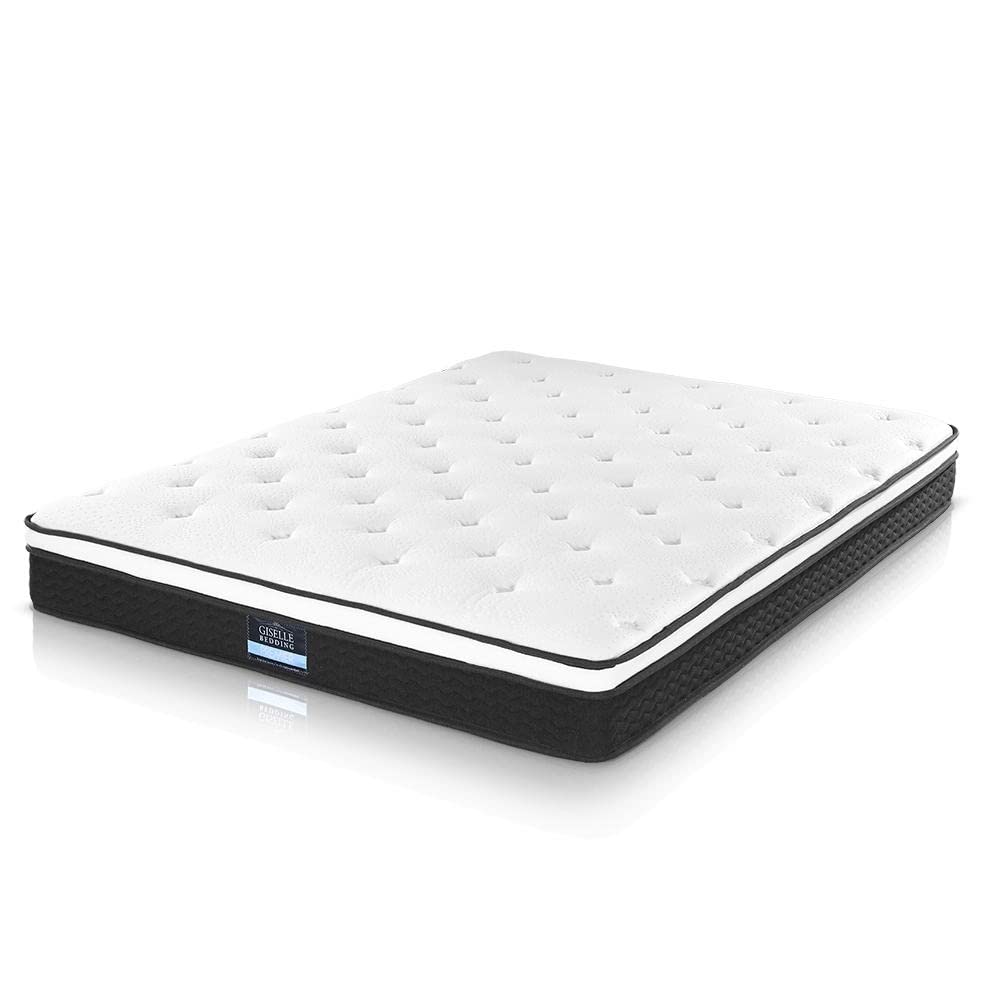 Giselle Bedding Bonita Euro Top Bonnell Spring Mattress 21cm Thick - Queen