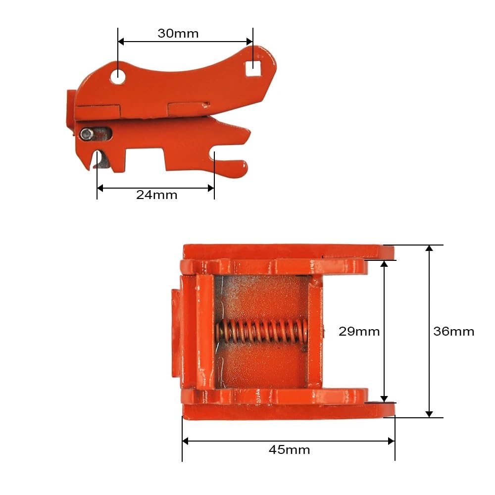 Szybkozłącze RC i zmieniacz łyżek, w całości metalowy adapter pinowy do modeli 1/14 skali 1550 1580 1592(Bucket Winch)