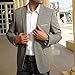 Men's Casual Suit Blazer Jackets Lightweight Sports Coats One Button M Khaki