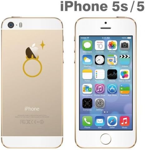 Applus Hard Clear Case Gold Edition for iPhone 5s/5 [ Ring ] with Free Premium Hamee Clear Screen Protector