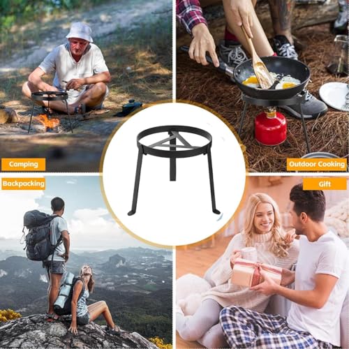 Trípode de camping regulable y soporte multifuncional para parrilla de barbacoa 6