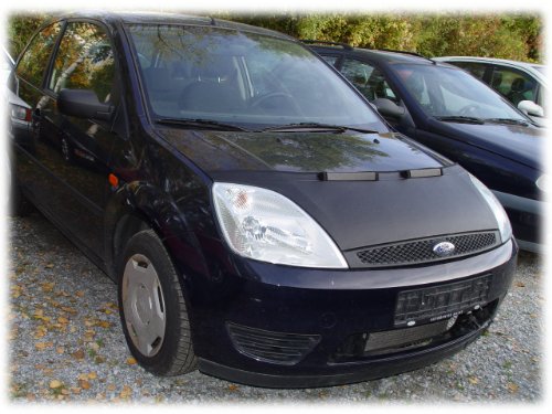 Hood Bra Front End Nose Mask Compatible with Ford Fiesta 2001-2008 Bonnet Bra STONEGUARD Protector Tuning