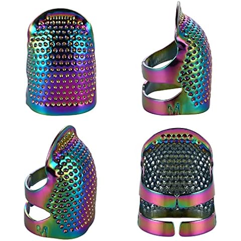Yolev Adjustable Metal Copper Sewing Thimbles Cover