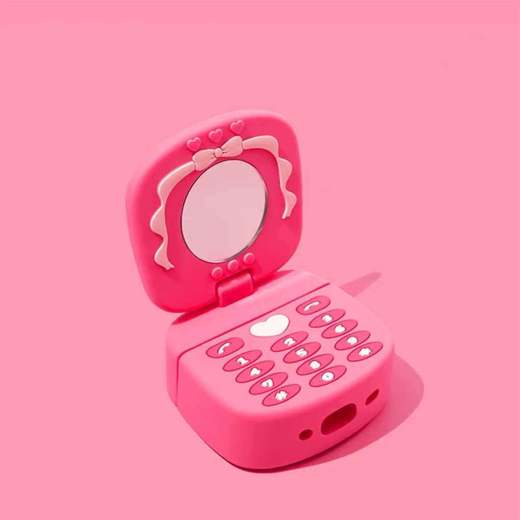 Cute Case for AirPods Pro 2 Case Cover with Cleaner kit, Airpods Pro2 Cases Women Anti-Drop Silicone iPods Pro2 Earbuds Charging Cases Girl Keychain for Airpods Pro 1st/2nd Generation (Pink)