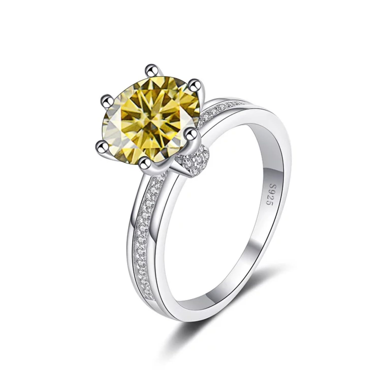 Bague en diamant moissanite 3 carats à porter lors de vos soirées