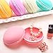 Coolrunner Giant Macaron Case, Macaron Jewelry Box, Macaron Cute Pill Box, Colorful Macaron Jewelry Storage Box, Shape Storage Box Candy Cute Pill Organizer Case Container(Large 2 pcs)