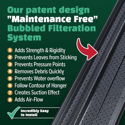 Image of A-M Gutter Guard 6 inch x 200 Ft Black Aluminum, Leaf & Debris Protection, DIY