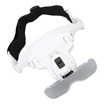 Amazon.co.jp: LEDヘッド拡大鏡、2つのLEDライトヘッドバンド