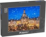 Klassisches Qualitäts-Puzzle in edler Anthrazit-Schachtel mit Puzzlemotiv als Vorlage