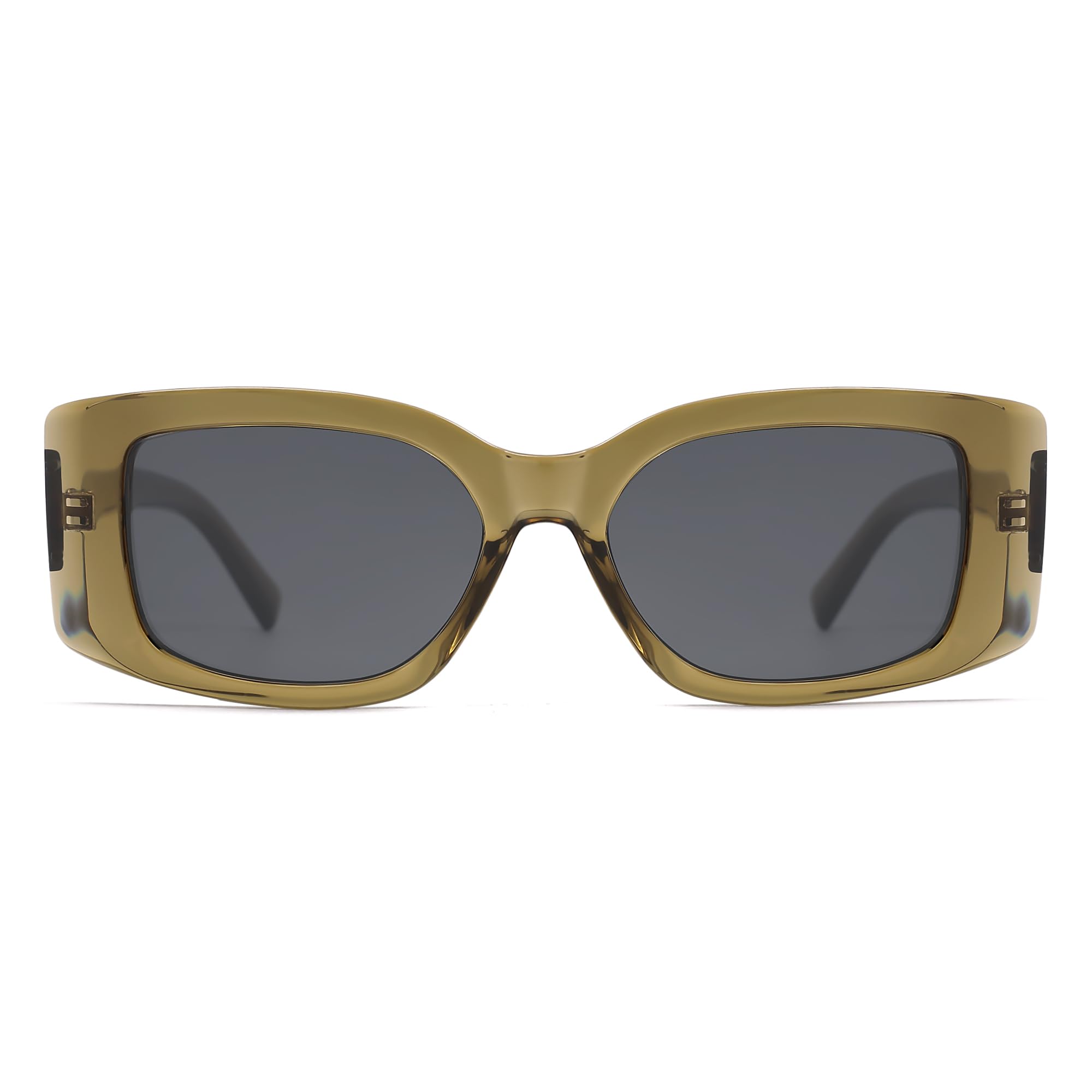 Appassal Retro Rectangle Sunglasses Women Men Trendy Vintage Square Sunnies AP3703