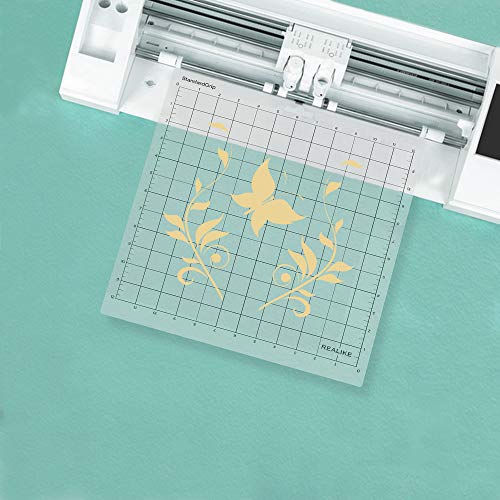 Image of REALIKE 12X12 StandardGrip Cutting Mats for Silhouette Cameo 3 /2 /1(3 Pack),Gridded Adhesive Non-Slip Non-Slip Cutting Mat, Replacement Accessories Set Mats Vinyl Craft Sewing