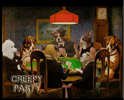 CreepyParty Halloween Kostüm Party Tierkopf Latex Maske Mop Hund Bulldogge Karneval Masken