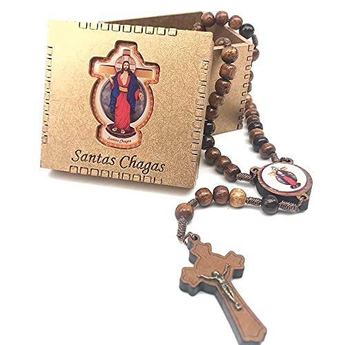 Terço Das Santas Chagas Com Caixinha Personalizada