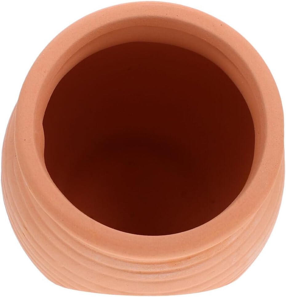 iplusmile Fish Tank Decoration Ceramic Clay Pot Aquarium Cave Shelter for Small Fish and Shrimp 4.13In Aquarium Hideout Landscape Decor