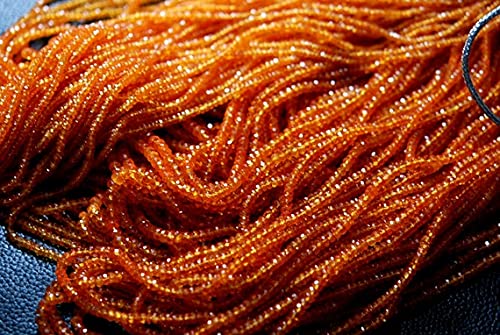 Grenat Mandarine Naturel Perles Facettées pour Vos Bijoux d'Été