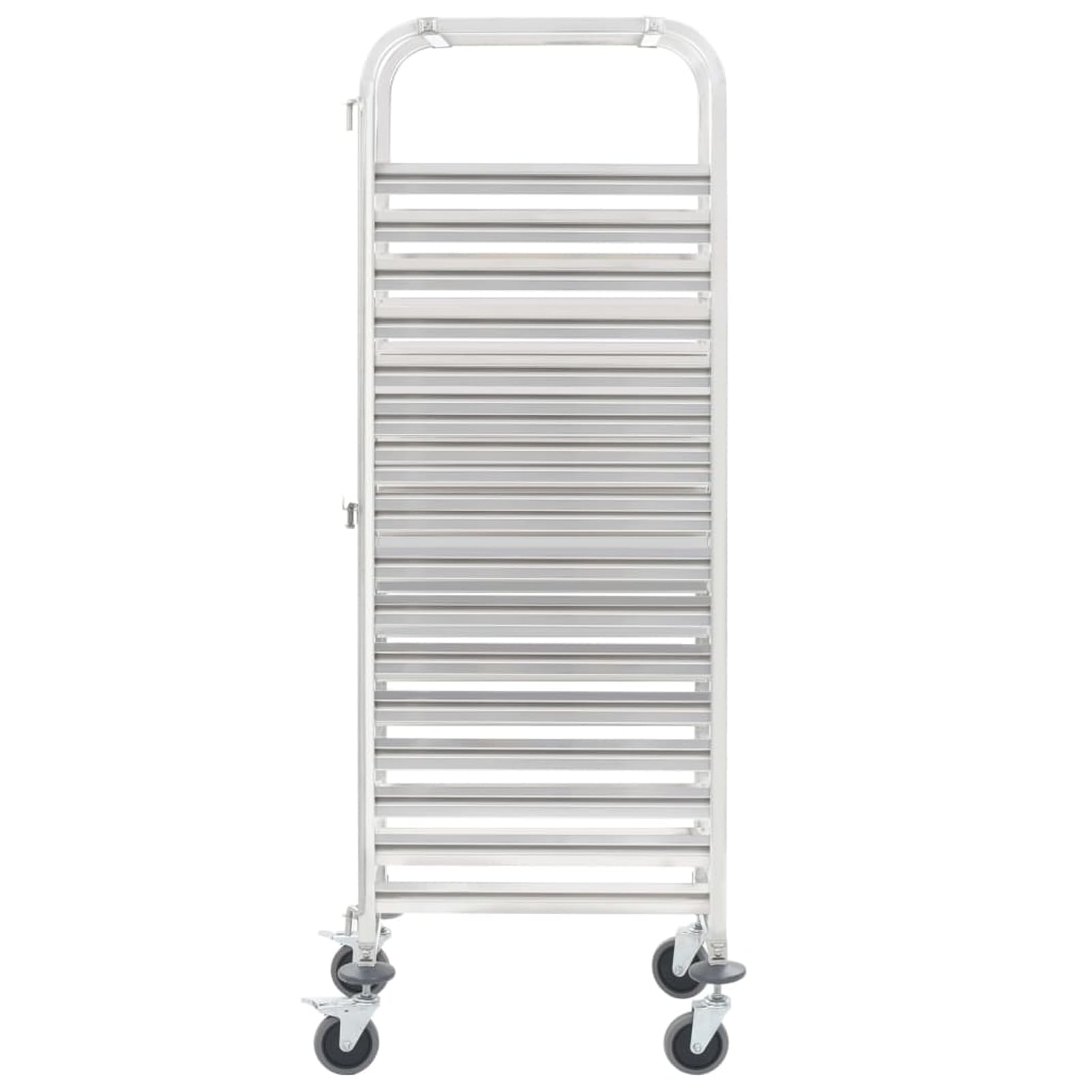 Gecheer Carrello da cucina professionale, carrello per 16 vassoi 38x55x163 cm in acciaio inox con ruote per ristorante e bar