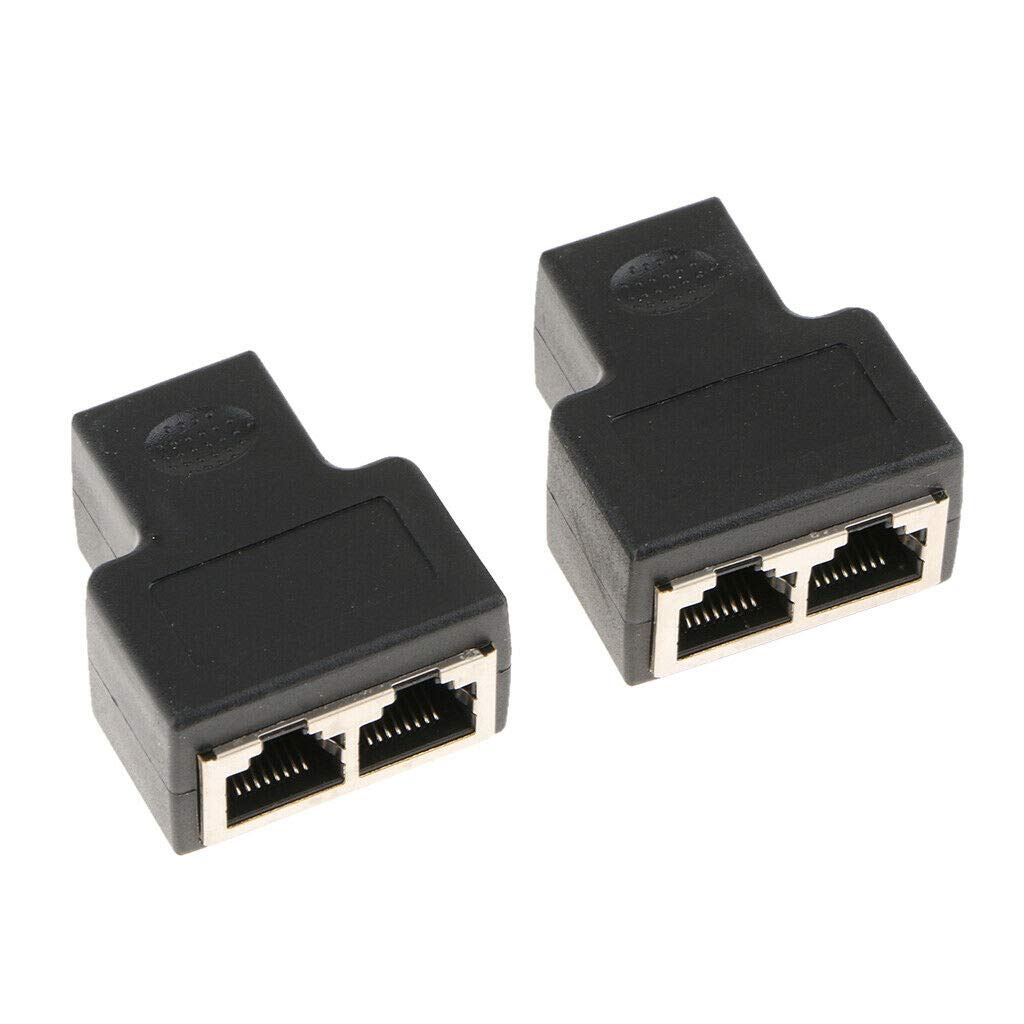 UBERSWEET® RJ45 Female 1 to 2 Port Female Adapter Ethernet Cable Extender Connector-picture-15