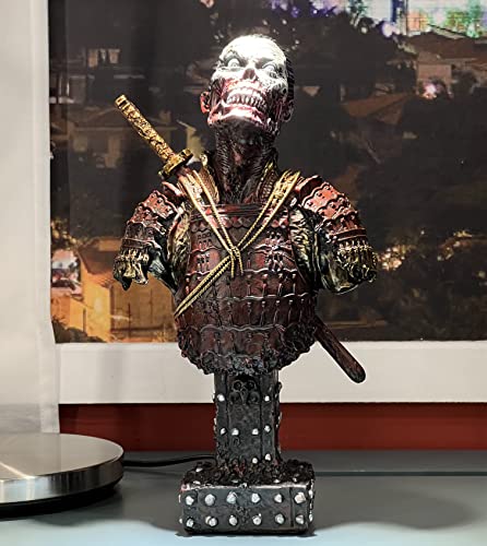 Busto de Samurai Zombi en Resina para Decoración miniatura 4