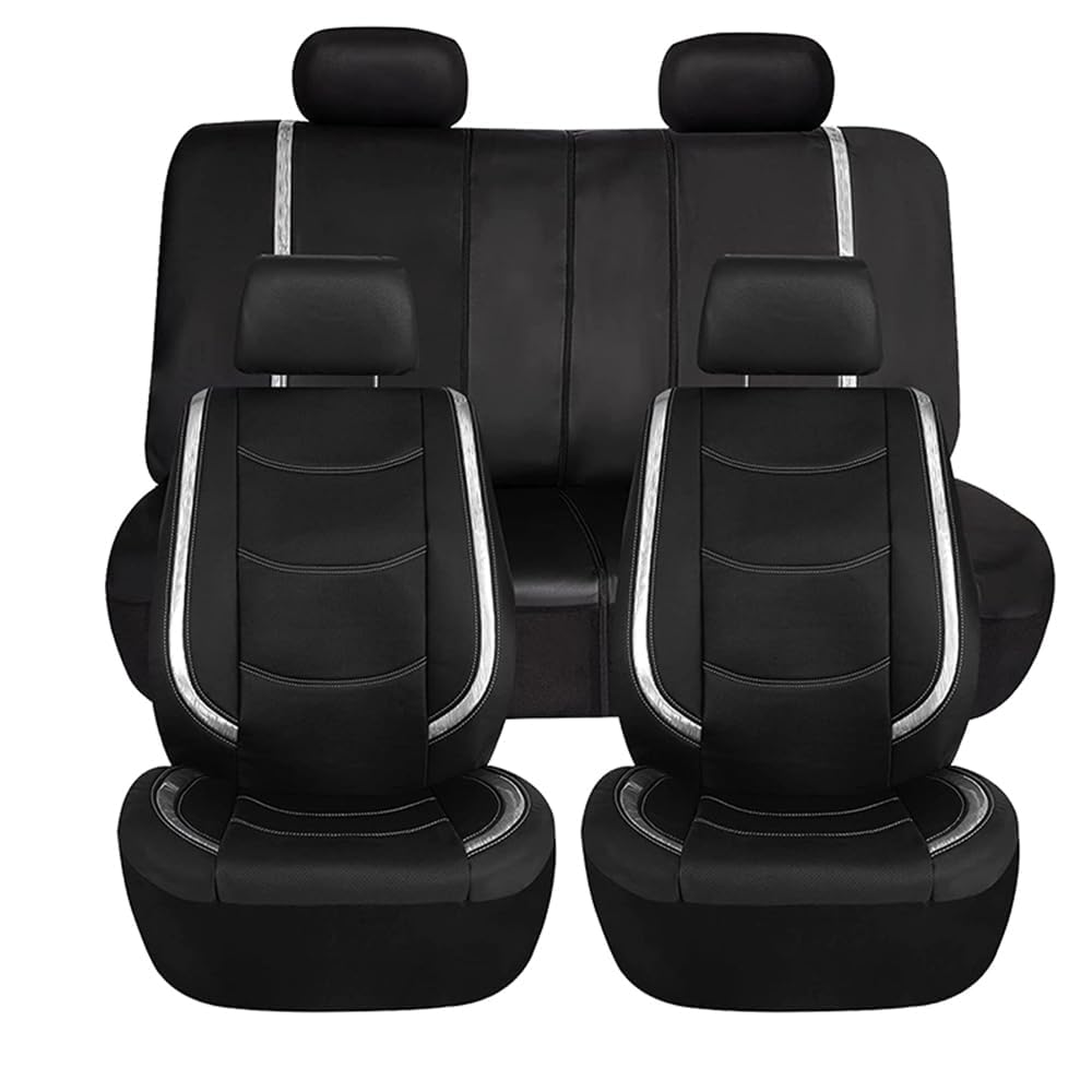 XMBTVAUMN Car Seat Covers Full Set, for VW ID.4 | oberer Ladeboden | 2020-2025 Waterproof Breathable Vehicle Protectors Split Rear Bench Cushion,A