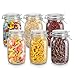 Produktbild Amisglass Einmachgläser 1.6L, 6 Stück Vorratsdosen Glas mit Bügelverschluss, Vorratsgläser mit Deckel, Luftdichte Behälter, Luftdichte Konservierung Durch den Gummiring & Drahtbügelverschluss