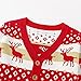 Christmas Sweater Cardigan Kids Winter Funny Holiday Reindeer Sweaters 6-7 Years