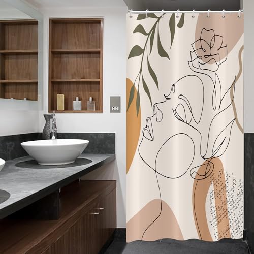 ASDCXZ Shower Curtain Beige 120x180 cm Boho Style - Image 3