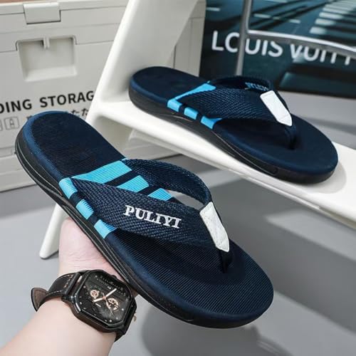 Premium Comfort Striped Two Layerr Flip Flops For Men Non Slip Thong Sandals Slides Summer Slippers Indoor Outdoor Footwear4