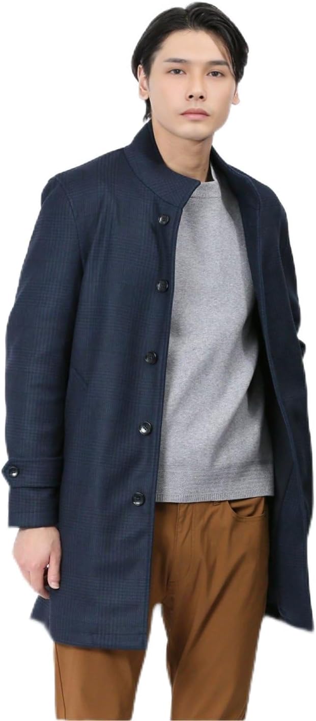 flandre スタジャン レザー スエード 切り替え ショート丈 ジャケット