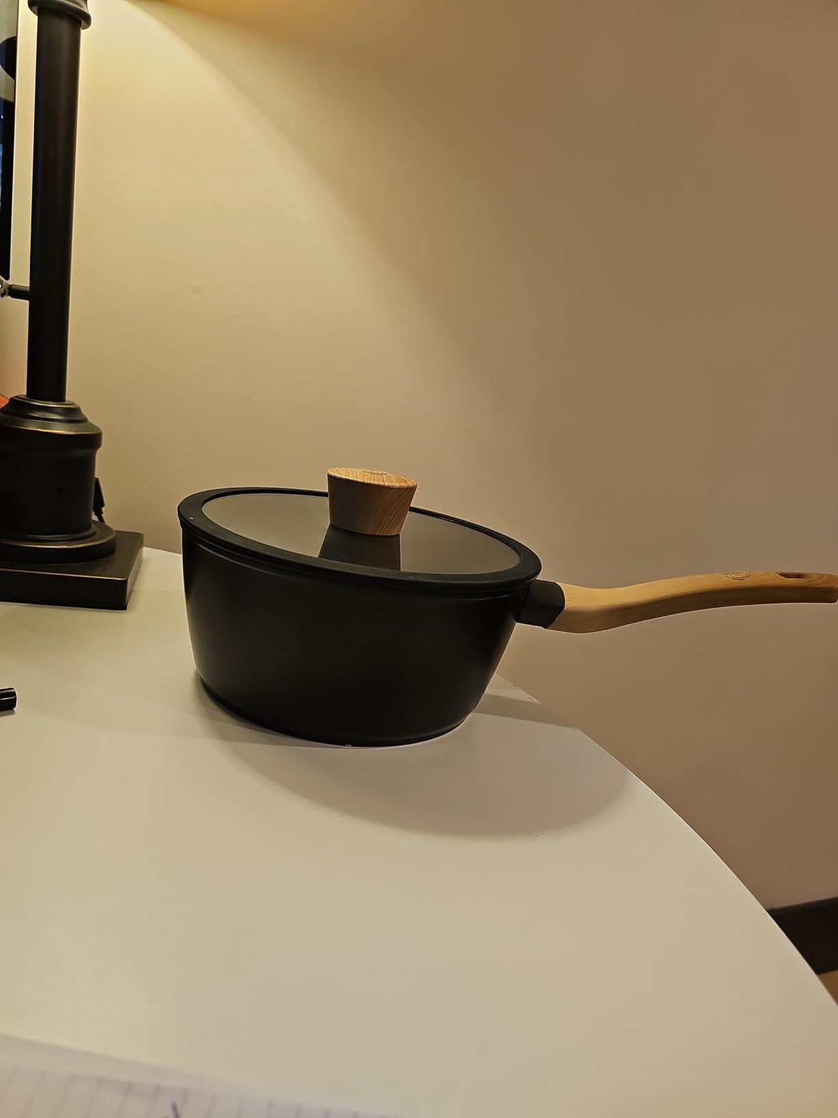 MasterChef Sauce Pan for Cooking, Nonstick Cookware Aluminium 2 Quart