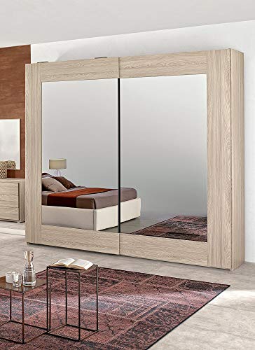Dafnedesign.Com - Armario de 2 puertas correderas Efecto Olmo (cm. 277 x 66 x 246h
