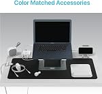 BLACK+DECKER Support pour ordinateur portable pour bureau - Support pour ordinateur portable ergonomique pour bureau - Riser pour ordinateur portable compatible avec MacBook Ordinateur pour carnets - Support pour ordinateur portable - Accessoires pour ordinateurs portables (Argent)