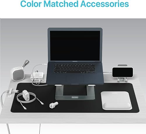 Miniatura 8 de BLACK+DECKER Soporte ergonómico para laptop para escritorio, soporte ergonómico para computadora portátil, compatible con MacBook Notebook, soporte