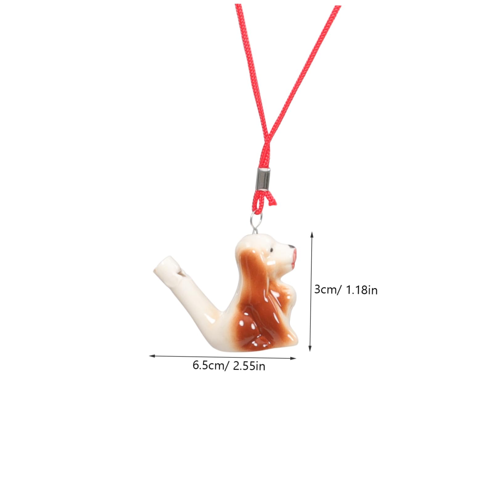 Generic 12Pcs Portable Ceramic Water Bird Whistles Chinese Zodiac Design Musical Noisemakers for Warbling Bird Call for Birthday and