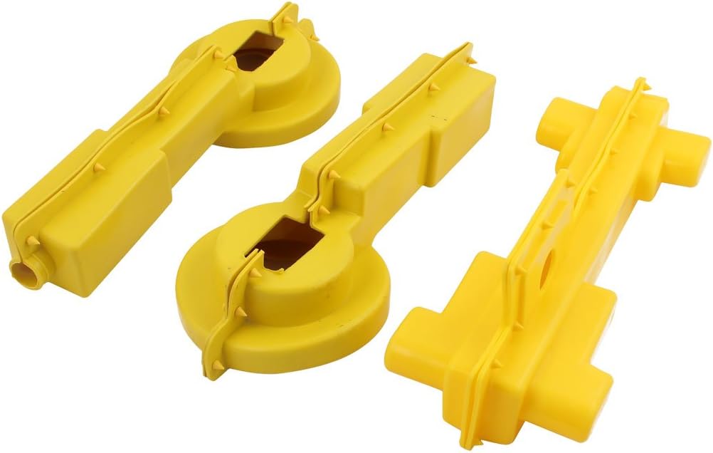 3pcs TY45 Transmission Electrical Insulated Silicone Cover for 9 x Isolating Switch Yellow