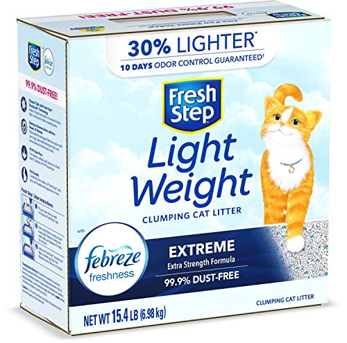 Fresh Step Clumping Cat Litter, Lightweight, Extreme, Long Lasting Odor Control Kitty Litter with Activated Charcoal, Low Dust Formula, 15.4 lb (Pack of 2) - image 7