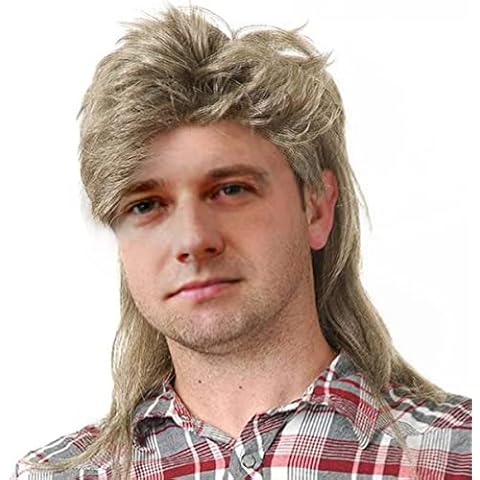 Mullet Wigs Adult pop rock wig 70s 80s Halloween Costumes Wig For Men|My First Wig|Wig Store Near Me|Fancy Dress Shop Near Me|Highline Wigs Cover