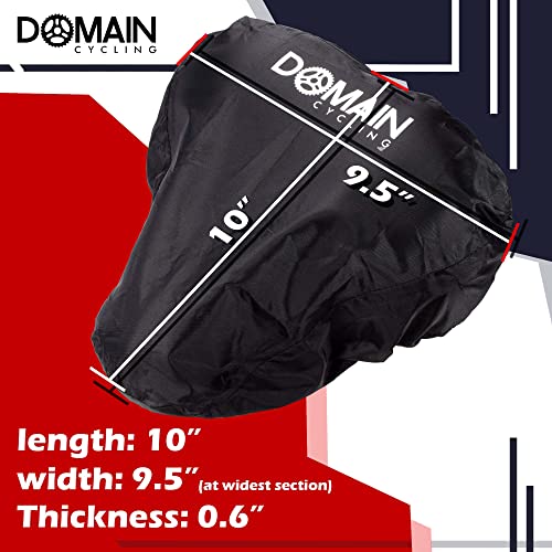 image for Domain Cycling - Premium Waterproof Bike Seat Cover, (9.5” x 9.5”)