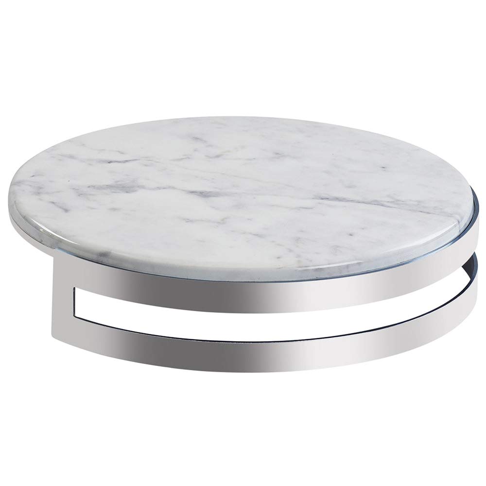 Chrome Riser with Marble Top by CAL-MIL – Marble, Model 3680-153-81M